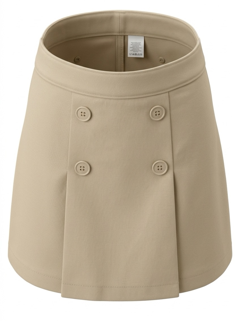 3-New Old Navy Skirt Skort Khaki School Uniform Classic Pleated Preppy size 6/7
